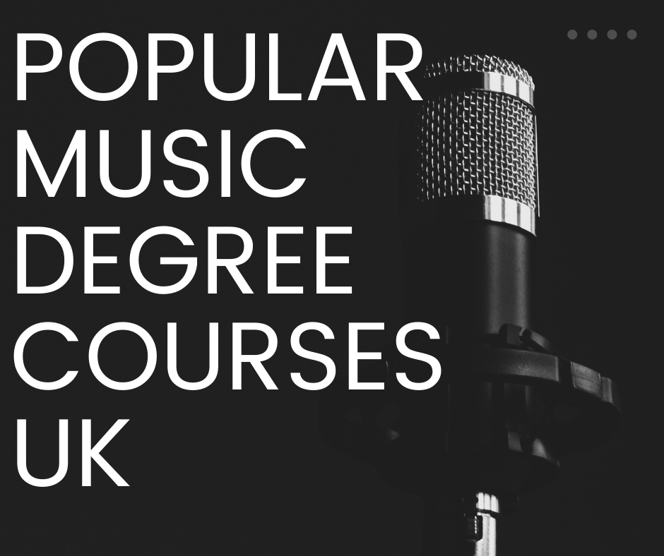 Popular music Degree courses uk